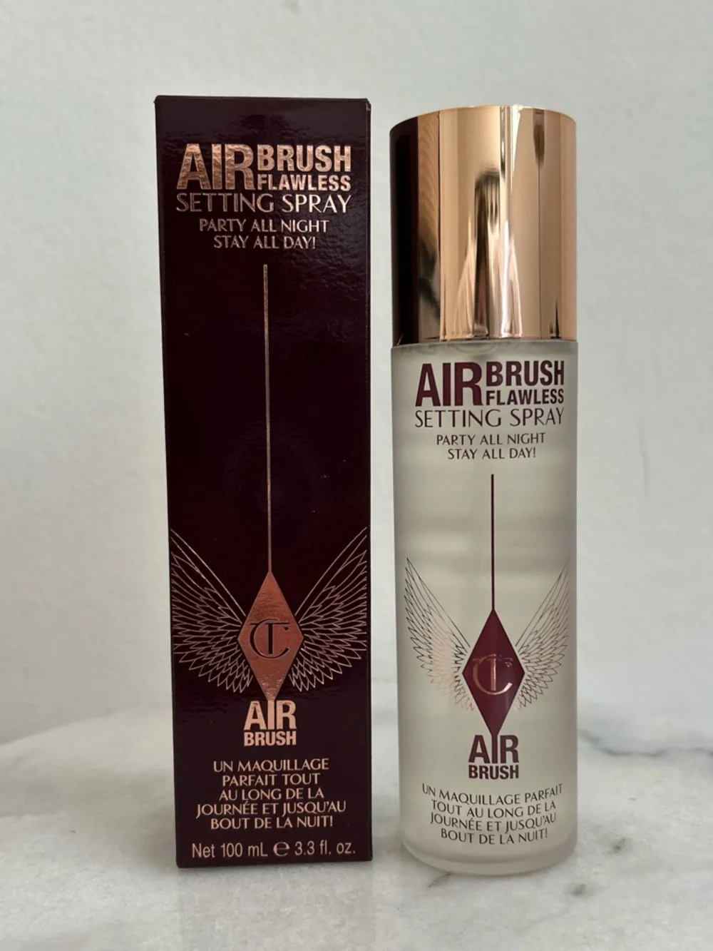 New in box Charlotte Tilbury Airbrush Flawless Setting Spray 100ml / 3.3 fl oz